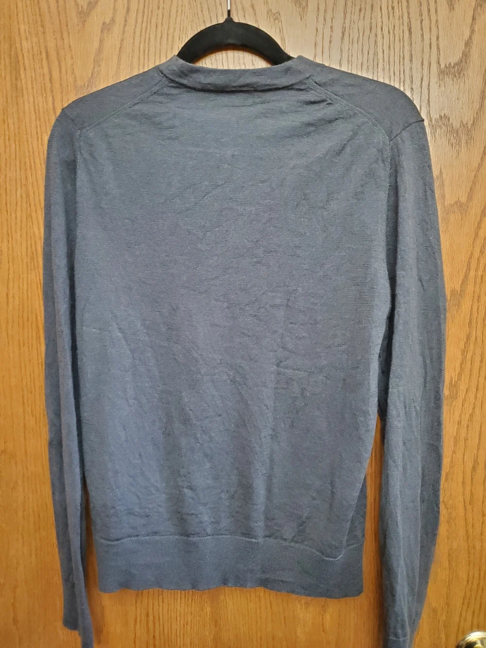 Banana Republic Men's Crewneck Sweater in Charcoal Gray 100% Merino Wool